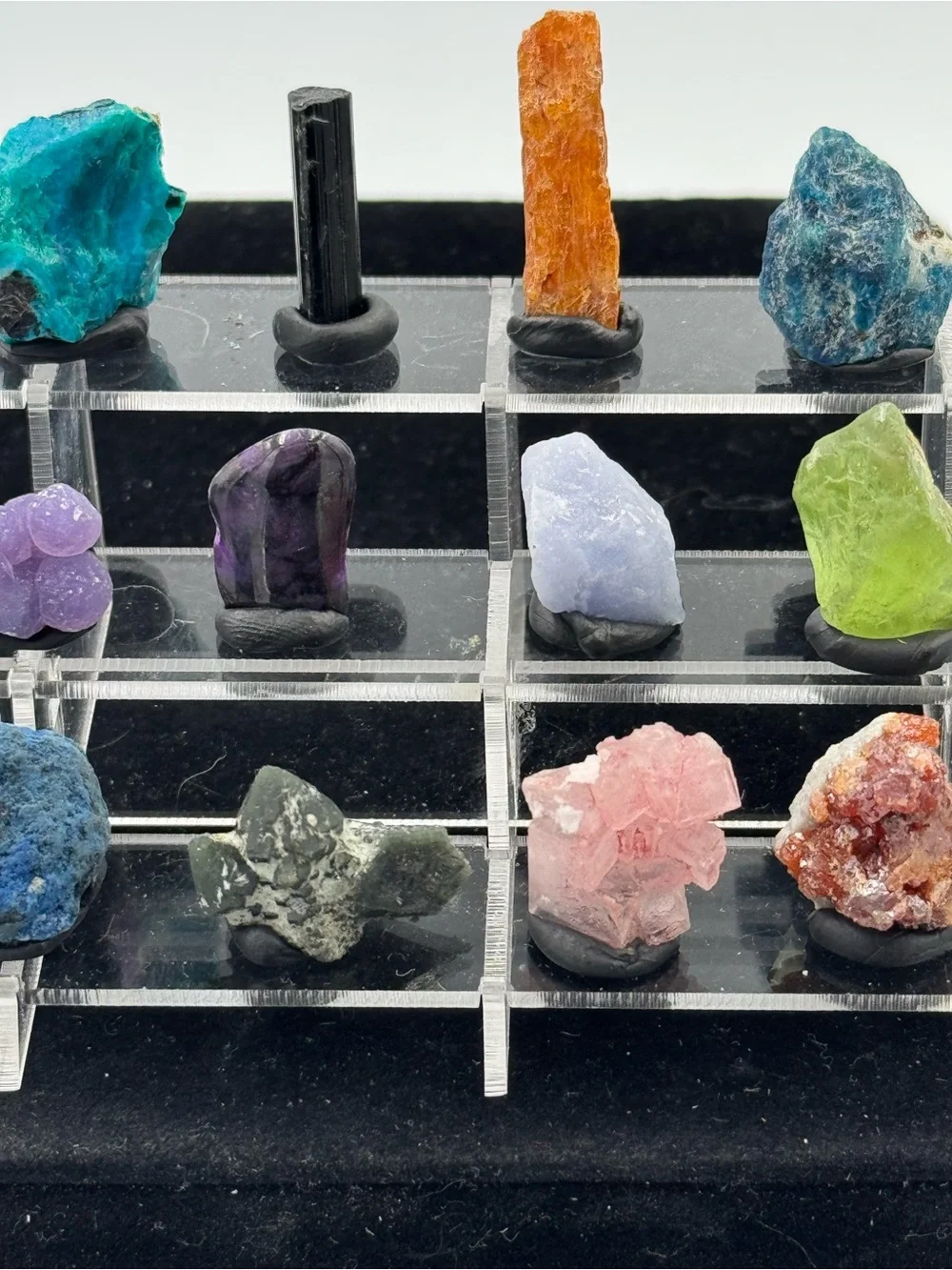 Clear Acrylic 3-Tier Display Stand of Mini Specimens